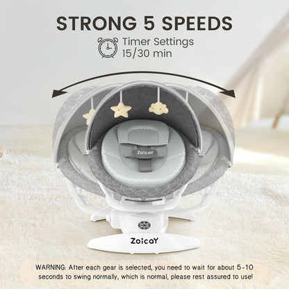 Zoicay 3-in-1 Electric Baby Swing